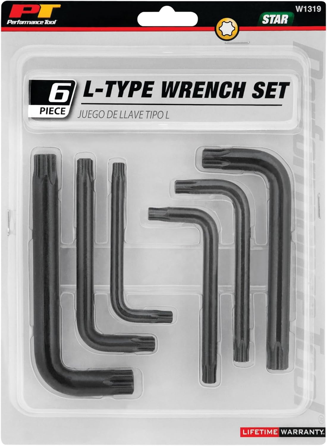 Performance Tool W1319 L-Shape Star Driver Set, 6-Piece