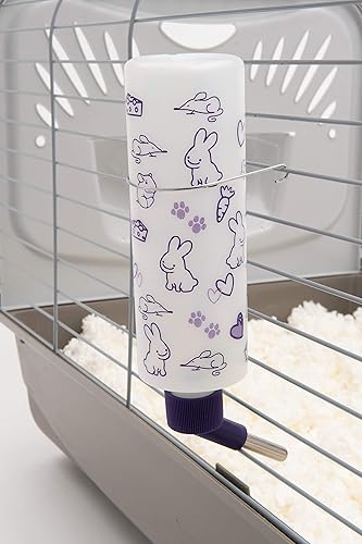 Miniatura 58 de Lixit Botellas de agua resistentes a la intemperie para conejos, hurones, hámsters de cobaya y otros animales pequeños. (8 onzas)