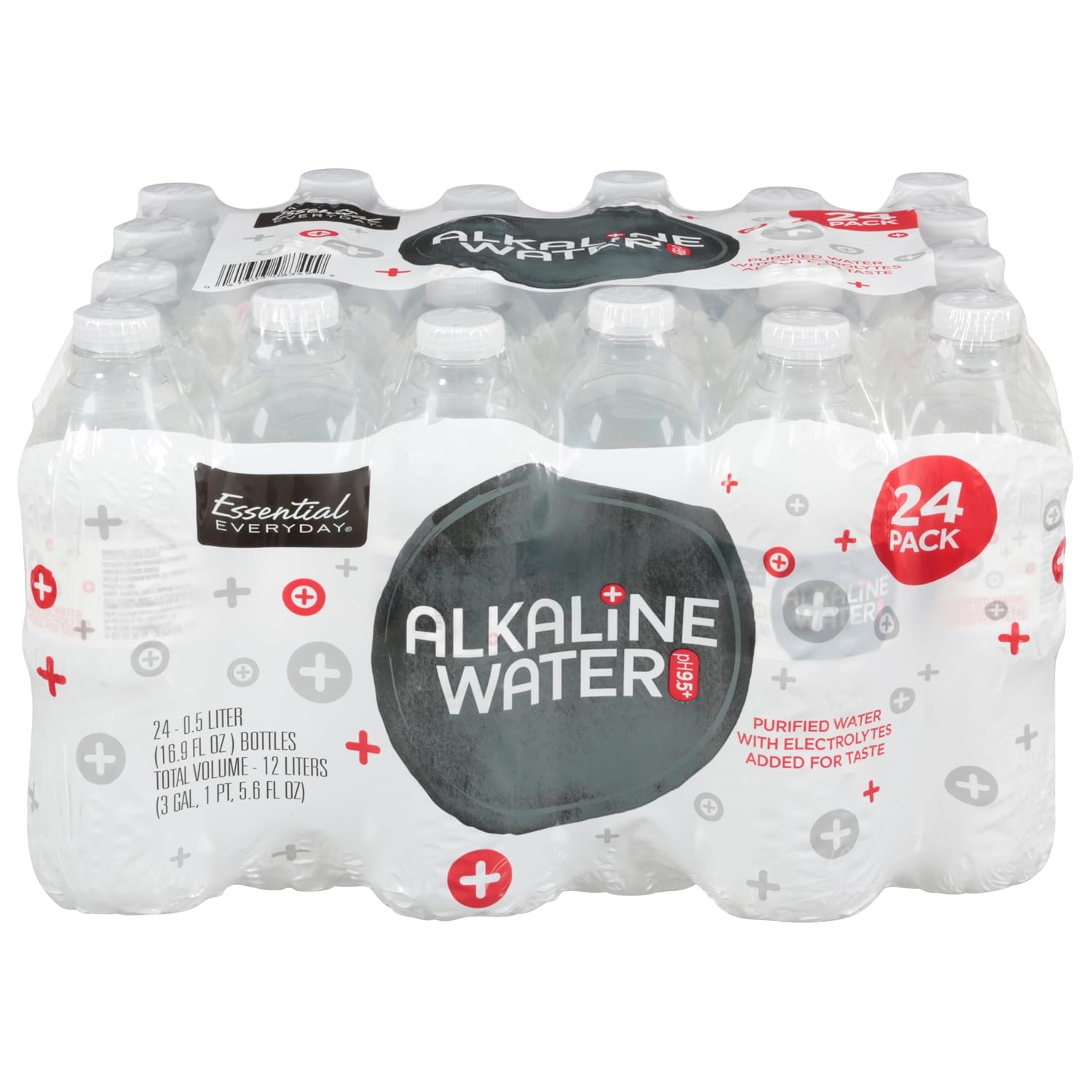 Essential Everyday, Alkaline Water, 16.9 Fl Oz, 24 Count