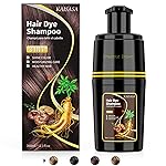 KAISASA Hair Dye Shampoo 3 in 1, Hair Color Shampoo for Cover Grey Hair, Natural with Herbal Ingredient for Men and Women (Chestnut Brown)