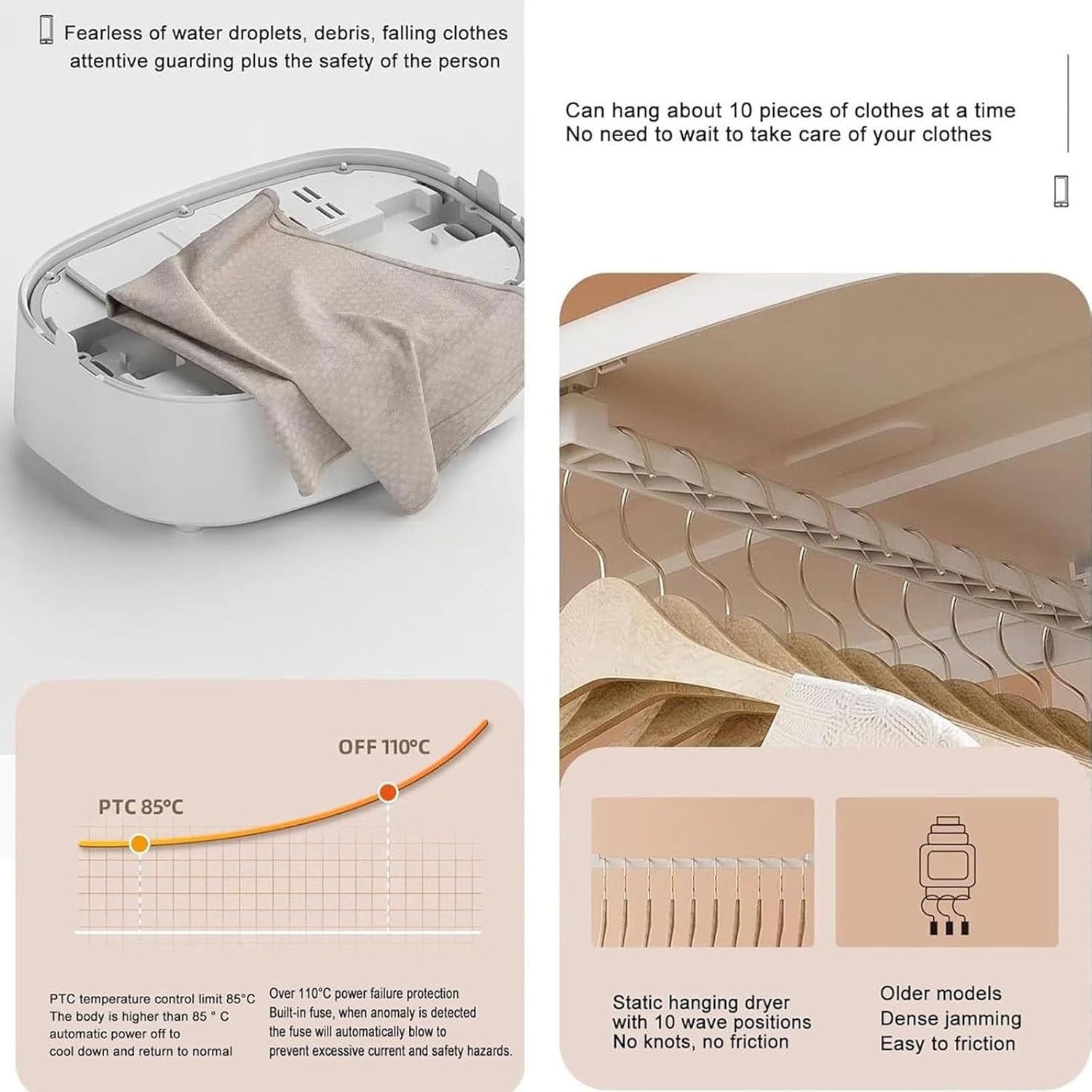 1000W Automatic Wireless Vertical Steam Iron, Portable Foldable Steamer & Clothes Drying Rack, Remote Control Garment Care for Effortless Ironing & Fabric Freshening