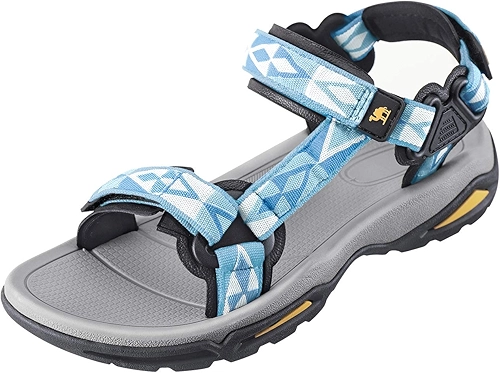 Sandálias esportivas femininas à prova d'água com suporte de arco confortável para caminhadas na praia, viagens atléticas