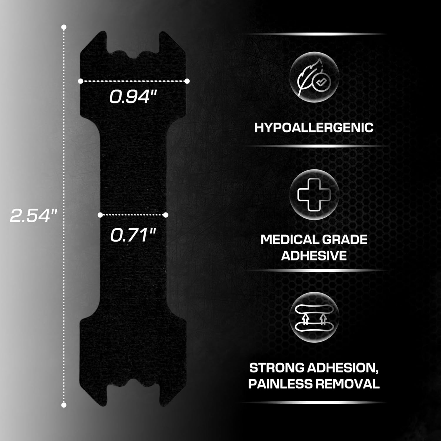 Performance Nose Strips for Breathing (60 Count) - Oil & Sweat Proof Adhesive - Athletic Nasal Strips for Snoring & Sleeping - Improves Oxygen Delivery, Drive, Sleep & Reduces Snoring (Slim Black) - Image 7