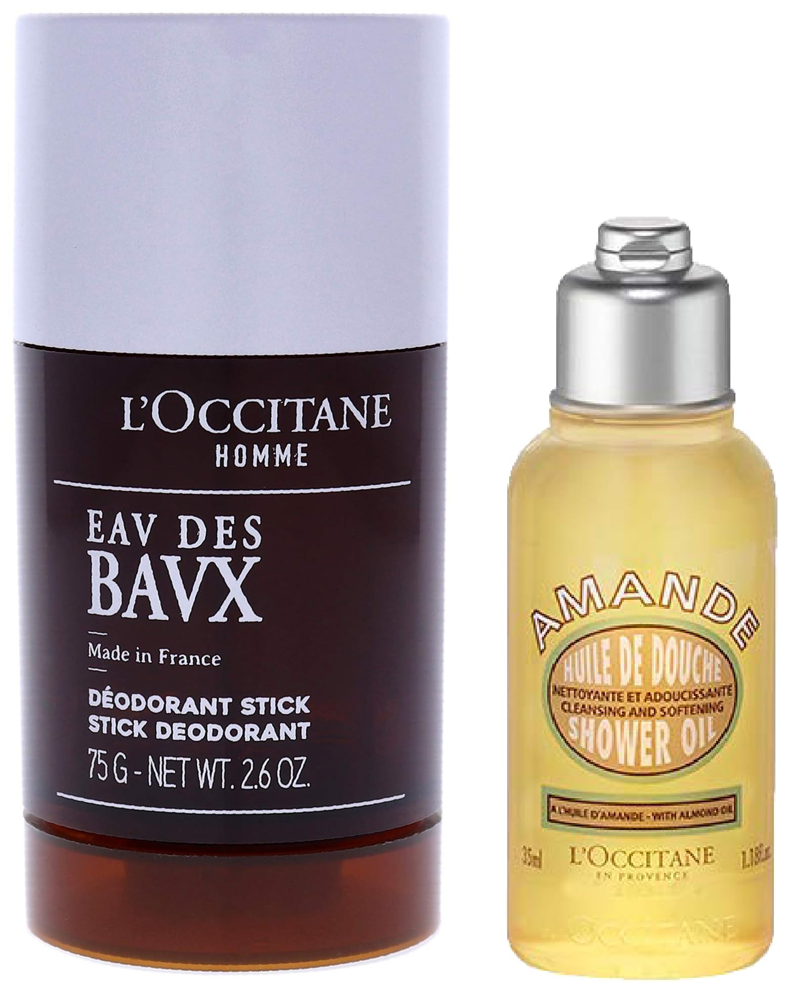 L'Occitane Unisex Eau Des Baux Stick Deodorant & Almond Shower Oil Combo 35 Millilitres-image-22