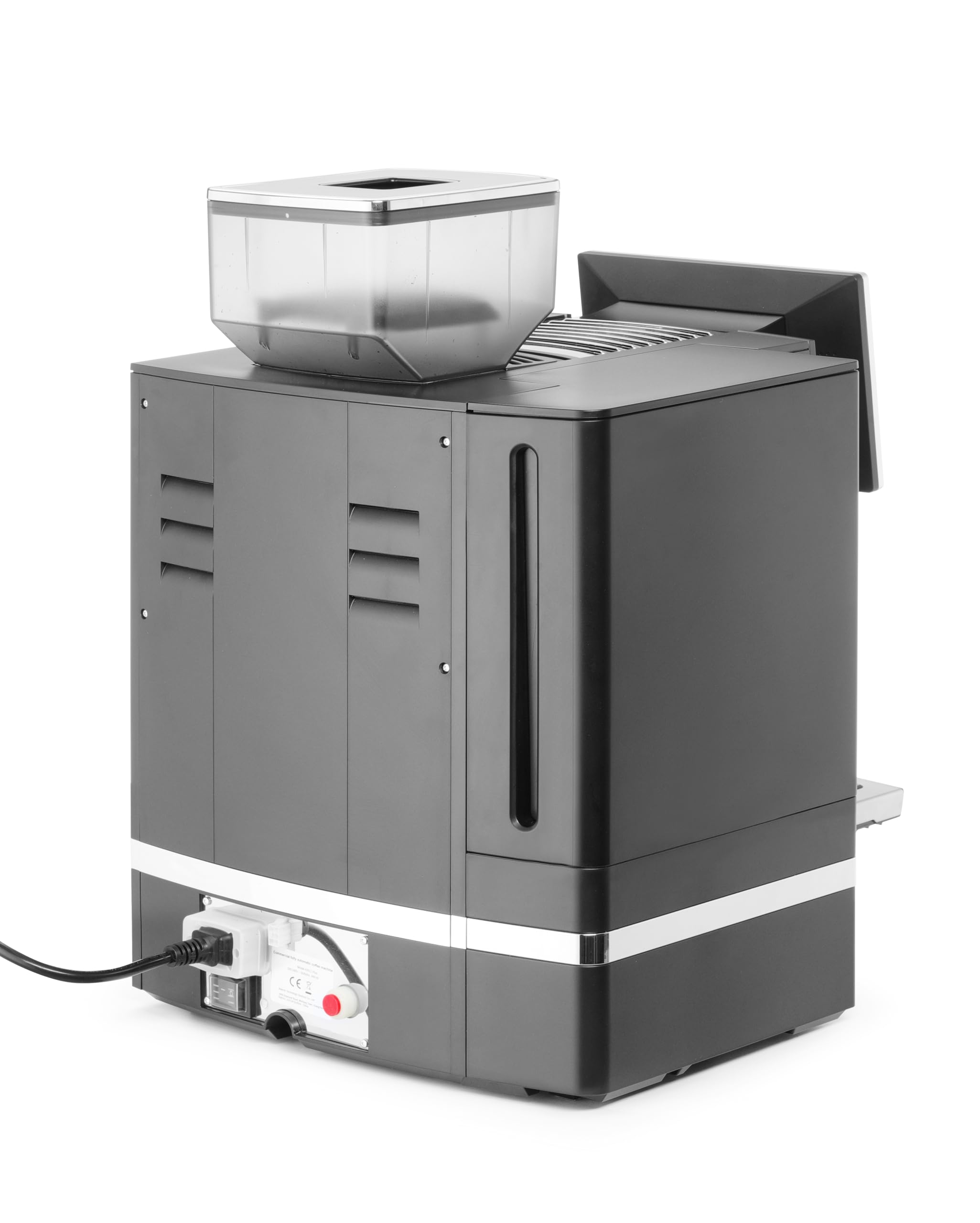 HENDI Macchina da caffè automatica professionale, 1 kg chicchi, serbatoio acqua 6 L o collegamento diretto, pressione 19 bar, 230V, 3000W, 390x544x(H)578mm, ABS
