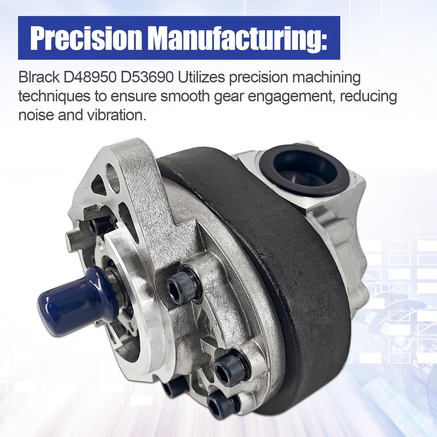 D48950 D53690 Hydraulic Pump Compatible with Case 550 580B 310G 480B 480C 450B 450C 455 455C TD7 TD7C TD7E TD8 TD8C – Replaces D31254 D49421 (CCW)
