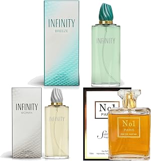 Women's Perfume 3-Pack – Eau de Parfum – Three Full-Size 100 ml Bottles – Fresh, Floral, Clean, Elegant, Timeless, Everyday + Balanced Fragrance