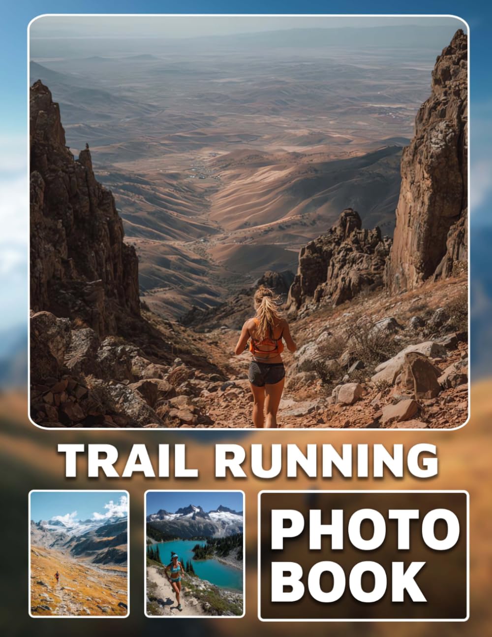 Trail Running Photo Book: Photo Album Collection Featuring 40 Images Of Scenic Trail Runs And Outdoor Adventure Routines