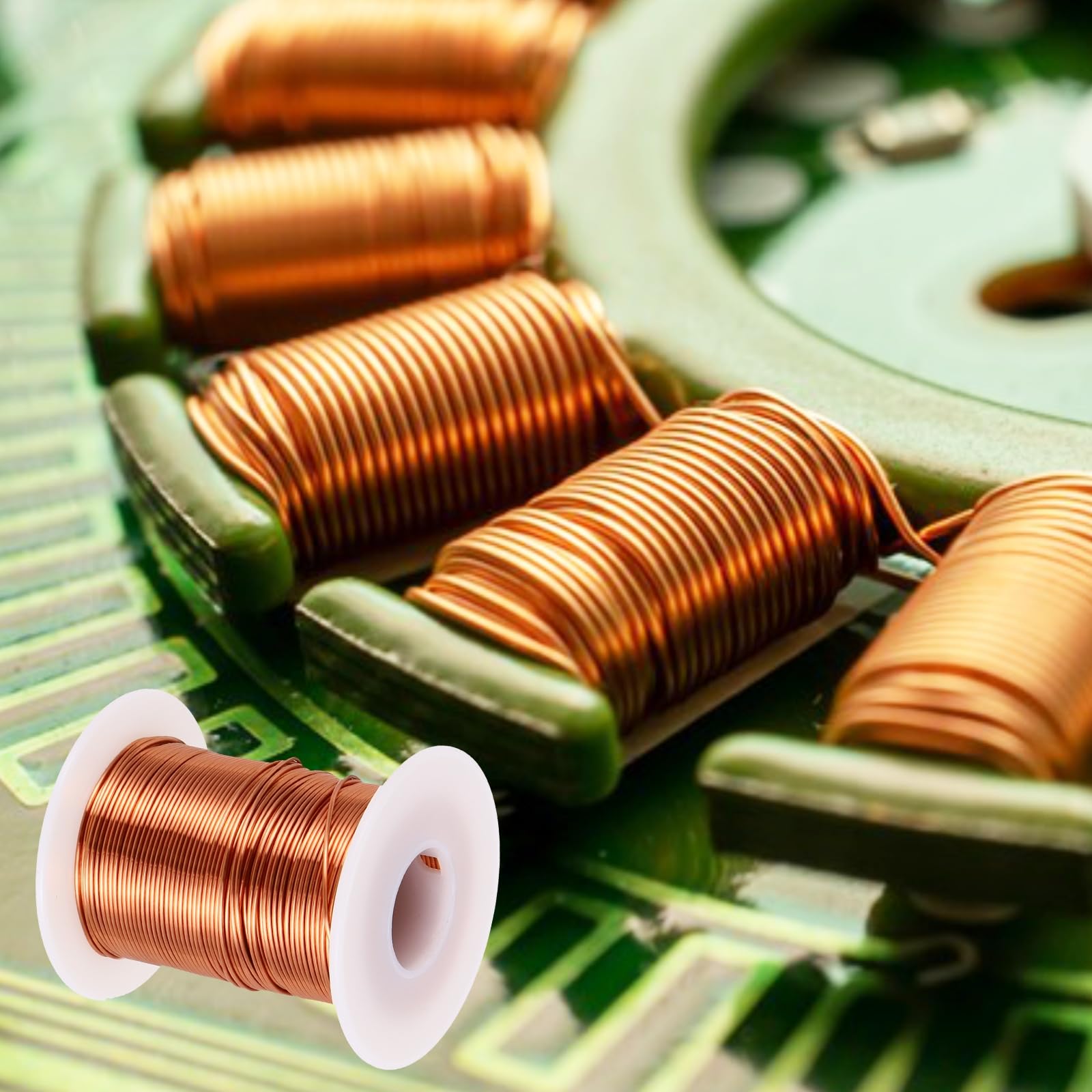 sourcing map 20 AWG Magnetdraht, 20 Gauge Kupferlackdraht, 227 g Magnetspulendraht für Transformator, Motor, elektrisch, 155 C (311F)