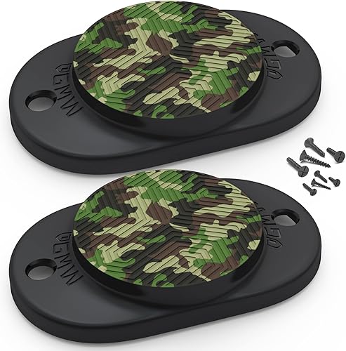 Miniatura 24 de GMW Gun Magnet [2-Pack] 30 lbs. Rating Magnetic Gun Mount HQ Rubber Coated Gun Magnet Buckler Series for Car, Truck, Desks, Safes, and Walls