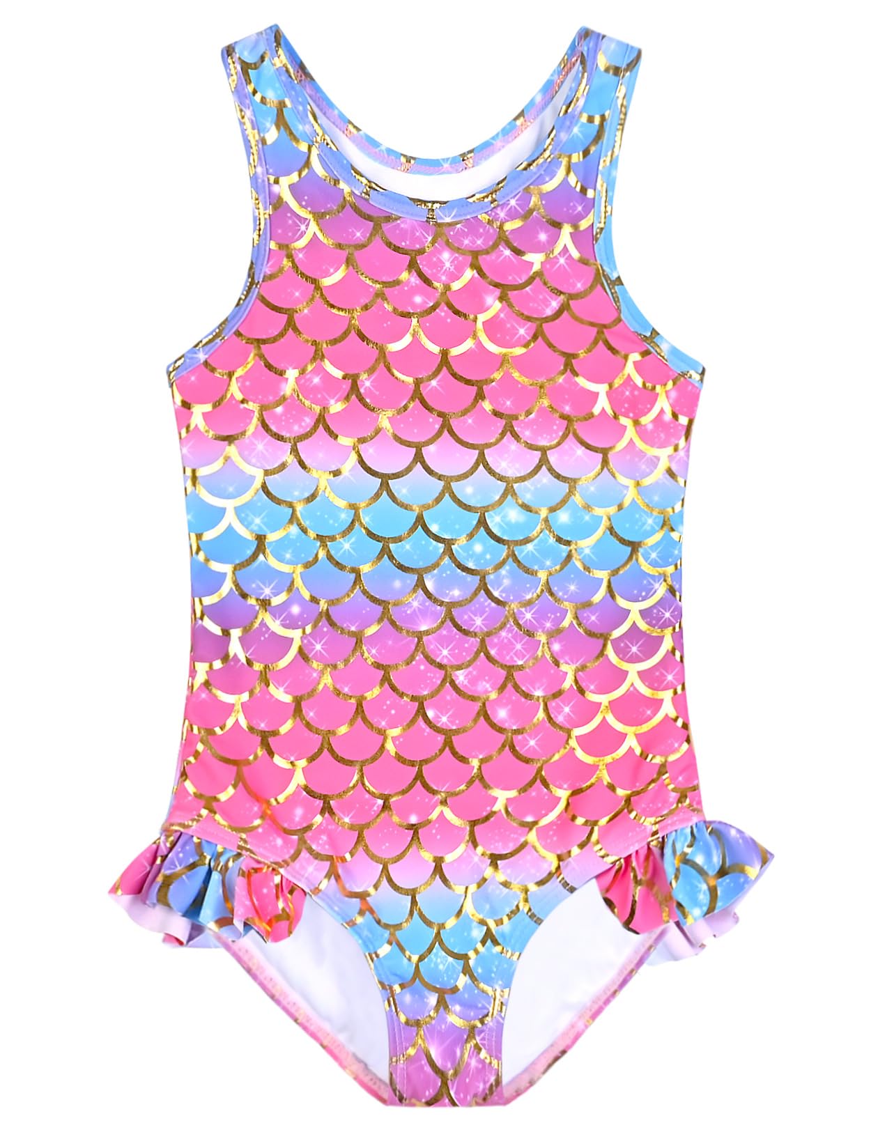QPANCY Girls Swimsuits Unicorn Bathing Suits Toddler Kids One Piece Swimwear