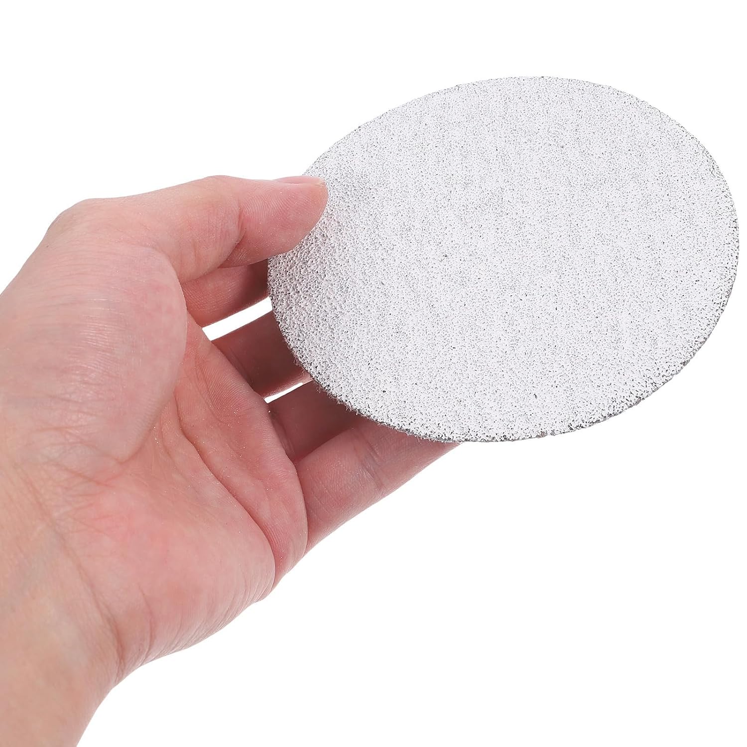 100pcs Round Sanding Discs Grit 80 Psa Self-Adhesive Abrasive Sandpaper with Alumina Flocking for Deburring and Good Flexibility for Power Tools and Angle Grinder