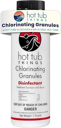 Gránulos de cloro de 1 libra - Mantiene el agua de tu spa segura y limpia
