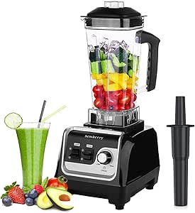 Professional Countertop Blender 2200W High Speed for Home & Commercial Use