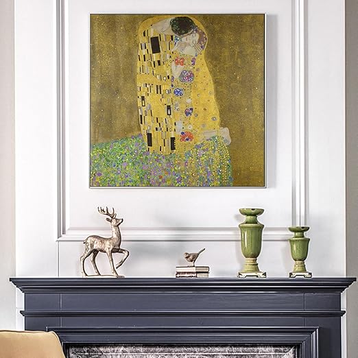 グスタフ クリムト 接吻 額縁印刷 F 壁紙ポスター 594 599mm Www Hermosa Co Jp