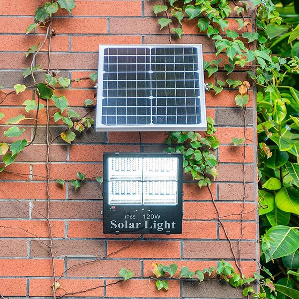 Zewnętrzna Lampa Ścienna, Solarna Lampa Ścienna, Energooszczędna, Wodoodporna, Ogrodowa, Do Oświetlenia Alejek, Lampa Uliczna Led 60 W, Solarna Lampa Przeciwpowodziowa 40 W