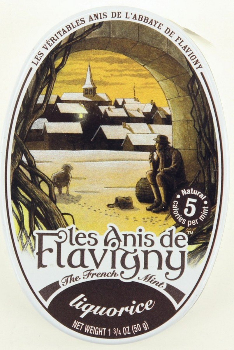 4 Pack Les Anis de Flavigny Liquorice Hard Candy Licorice 1.75-ounce (50g) Tin …