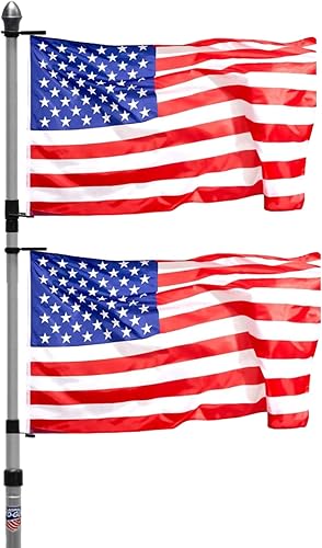 Flagpole-To-Go Mât de drapeau portable unisexe en aluminium pour plusieurs drape
