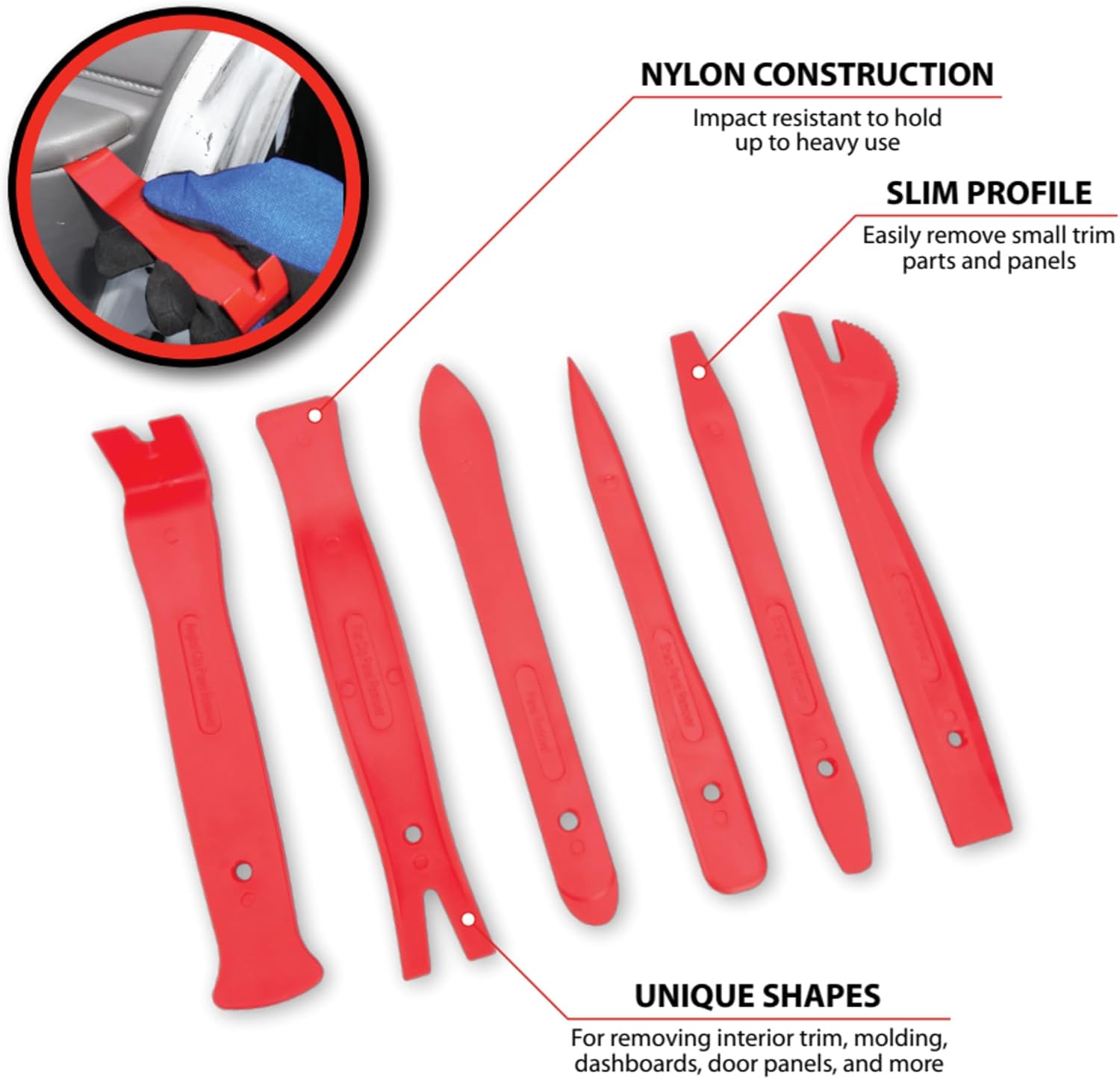 Performance Tool W83200 6 pc. Mini Panel Removal Tool Set