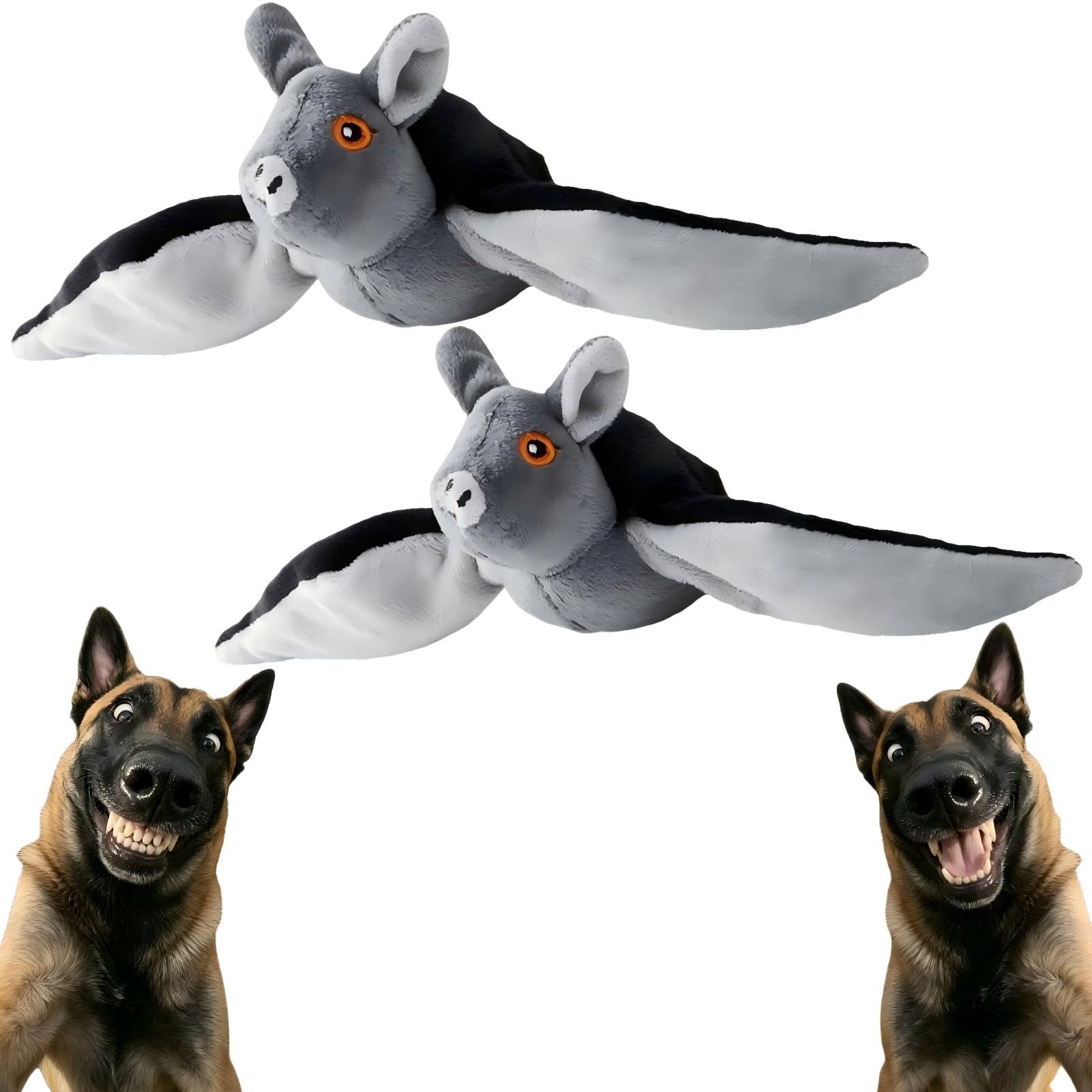Juguete de murciélago volador interactivo con sonidos de chirrido para gatos y perros pequeños
