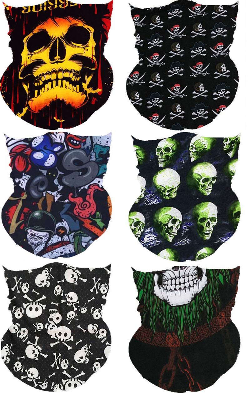 Spet Tiger Headwear Headbands 6/10 PCS Multifunctional Bandana Wide Seamless Magic Scarf Sport Face Masks Men Women Unisex