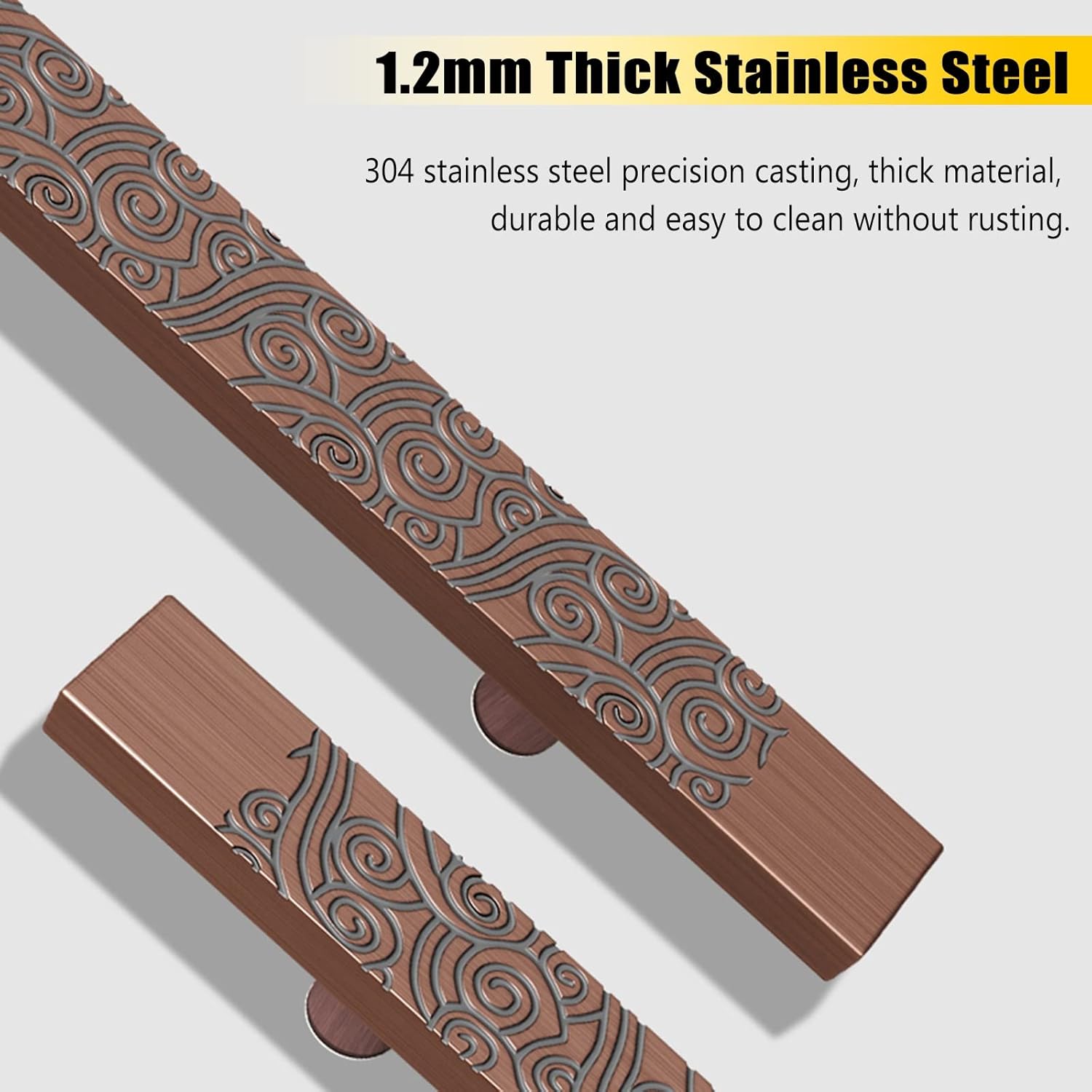 Stainless Steel Sliding Barn Door Handle Set for Front Door Commercial Grade Pull Handle for Shops and Push Pull Doors