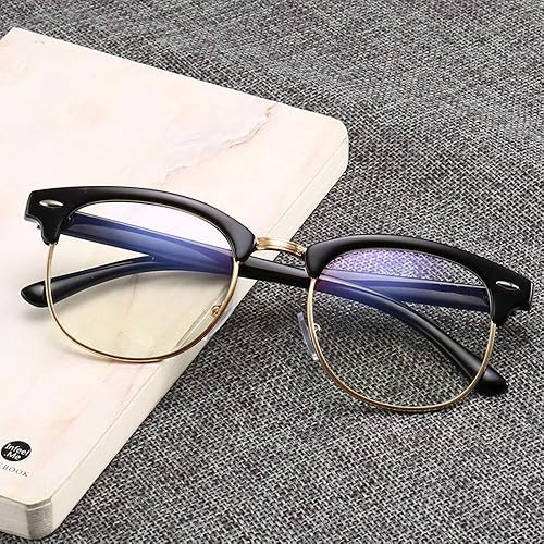 Miniatura 2 de LNTICB® Gafas con Bloqueo de Luz Azul para Computadora, Gafas de Lectura, Montura de Gafas con Lente Transparente, Unisex, Anti UV, Anti Fatiga