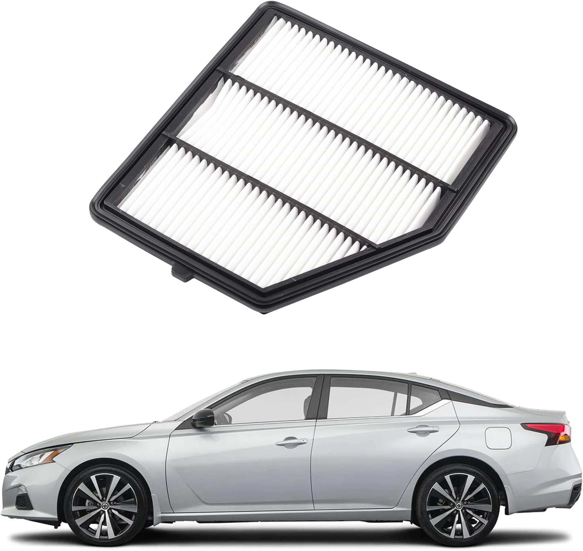 Dasbecan CA12551 Engine Air Filter Compatible with 2019 2020 2021 2022 2023 2024 Nissan Altima 2.5L Replace# 165466CA0A