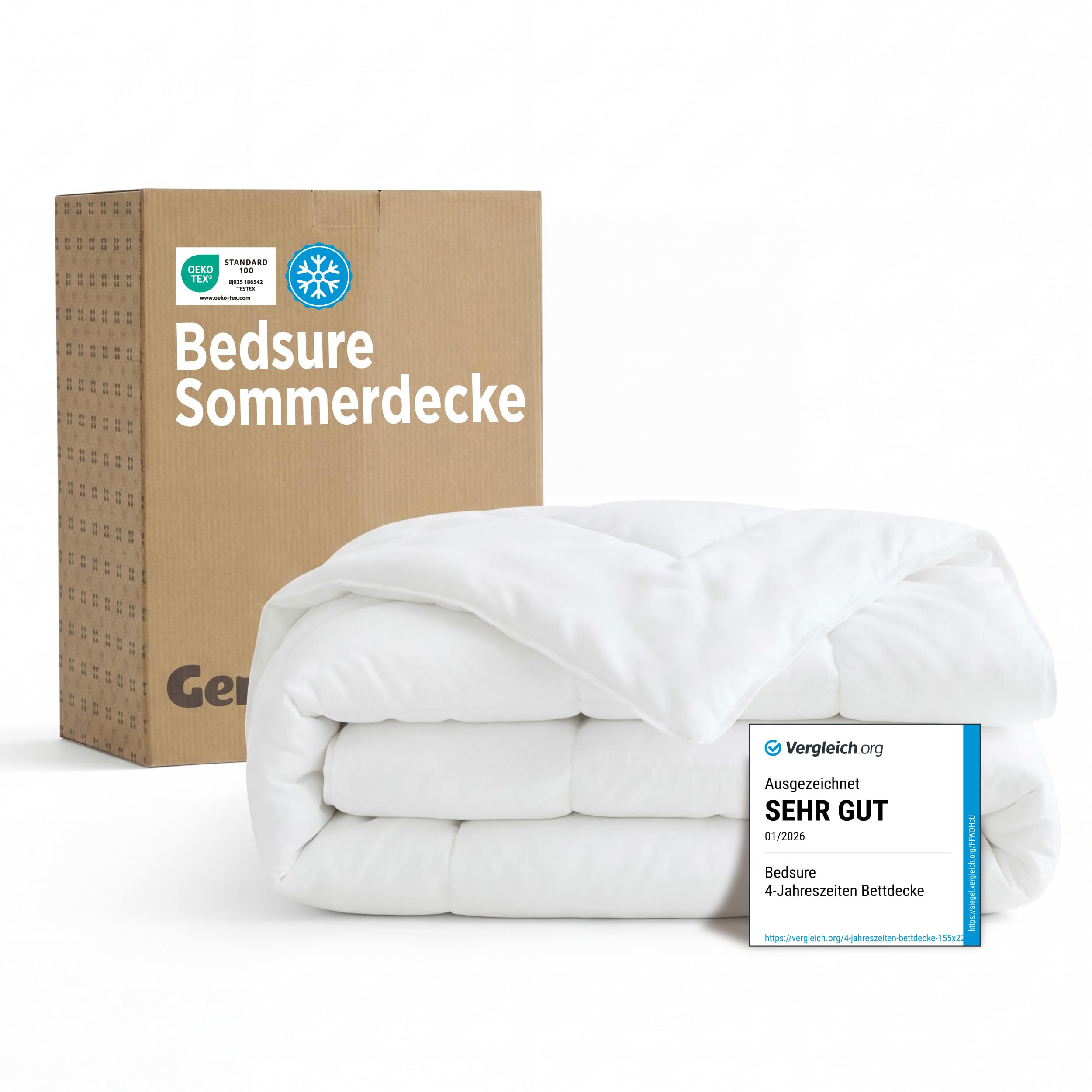 BEDSURE Bettdecke Ganzjahresdecke Steppdecke für Winter/Sommer/Vierjahreszeiten