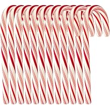 Candy Cane 120 count Peppermint Flavored | Red & White Stripes Individually Wrapped |BULK | 10 Boxes 12ct 120 Total