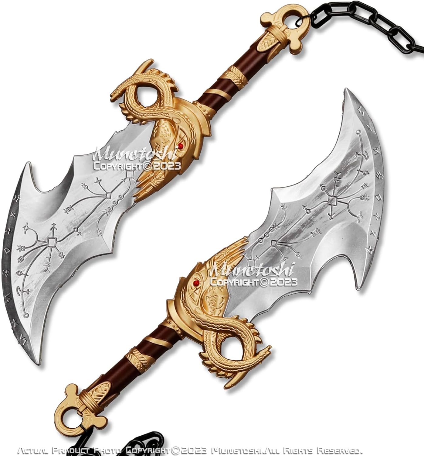 Munetoshi 17” Foam Chain Chaos Blades Ragnarok War Fantasy Video Game Cosplay Prop