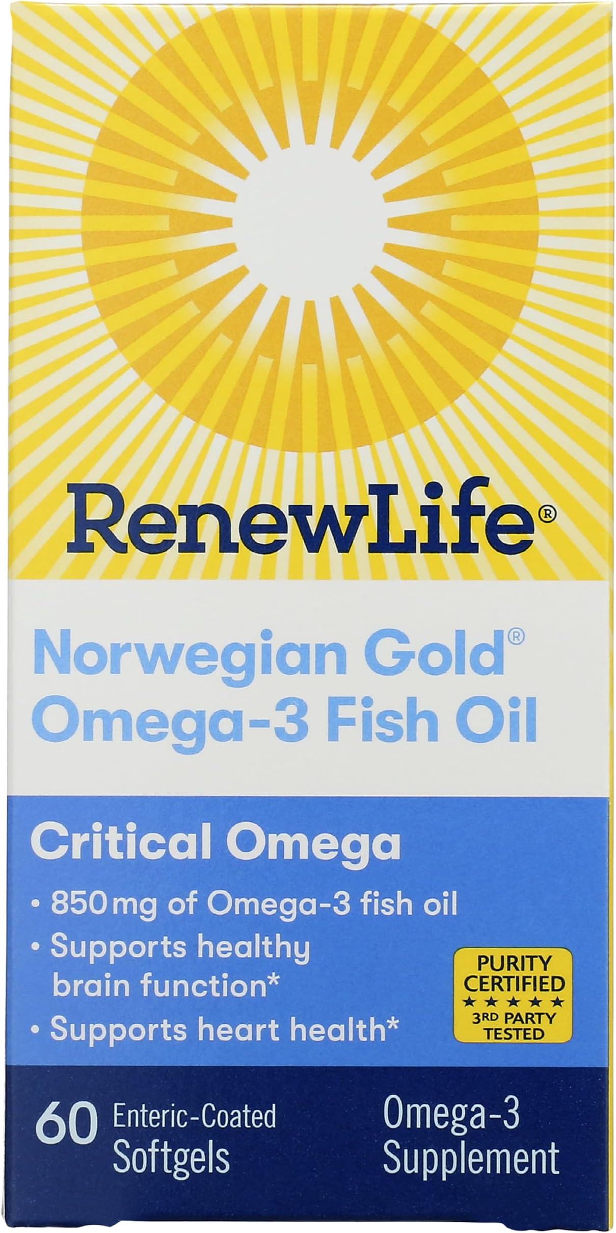 Critical Omega Softgels, 60 Softgels