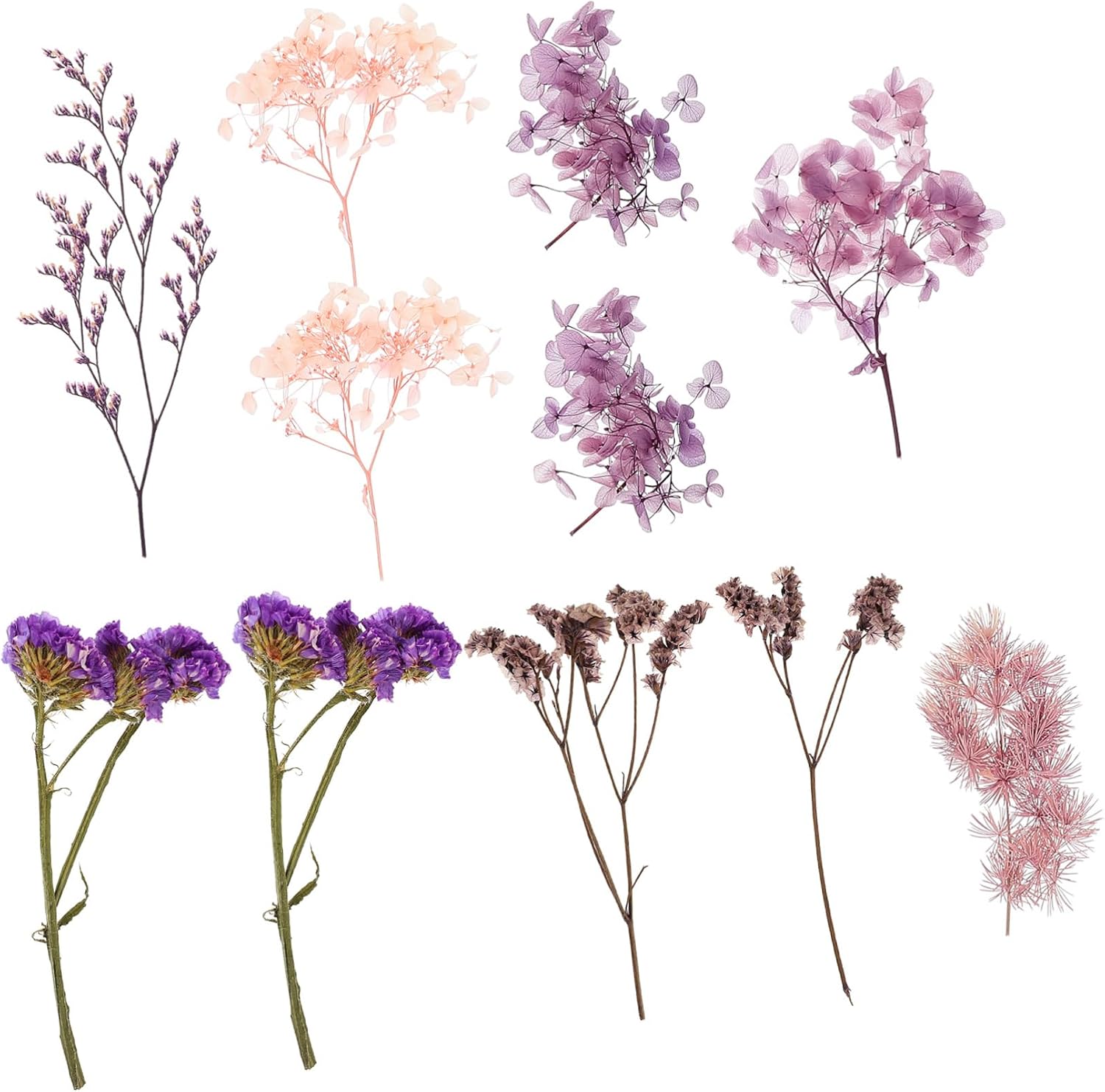 1set Dried Flower Craft Kit for Candle Making Natural Pressed Flowers and Materials for Unique Home Decor for Boys and Girls Creative Projects and