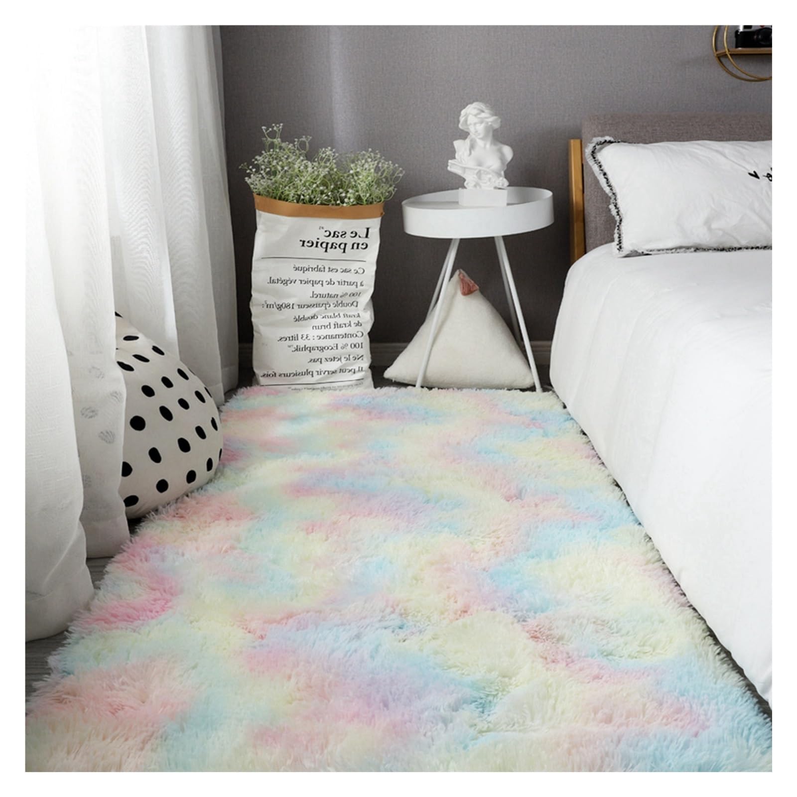 GOUSANG Ultra Soft Floor Carpet 150 x 280 cm Modern Geometric Rug Minimalist Living Room Ultra Soft Non-Slip for Living Room Large Fluffy Non Slip Pad, Multicolor — image 1