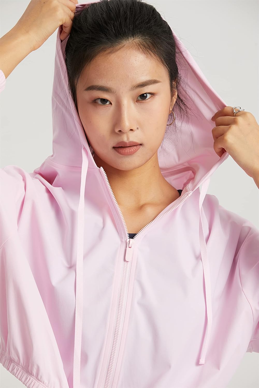 altiland Women's UPF 50+ Sun Protection Cropped Jackets Zip Up Cooling Shirt Athletic Workout Running Hoodie - Image 5