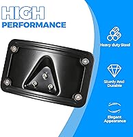 Vista 6 de KUAFU Kit de montaje universal para placa de matrícula curvada compatible con Harley Davidson reemplazo de marco de soporte para 3148 acero negro
