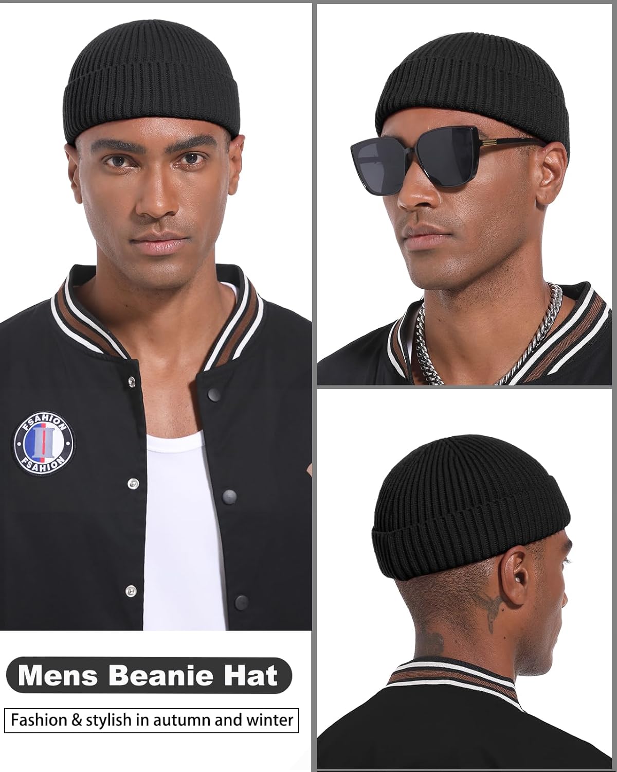 Swag Wool Short Fisherman Beanie for Men Women, Knit Cuff Warm Winter Hats, Soft Trawler Skull Cap Watch Hat Unisex - Image 3