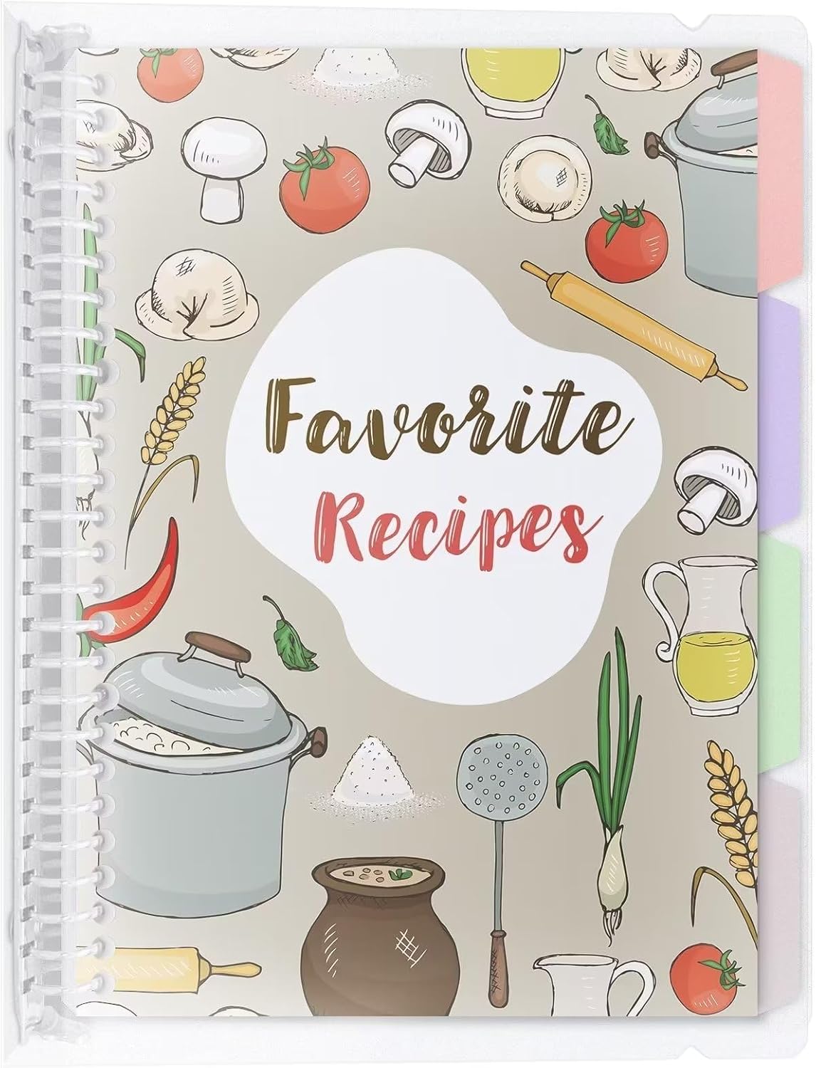 Blank Recipe Book to Write in Your Own Recipes, 8.5" x 11" Removable Hardcover