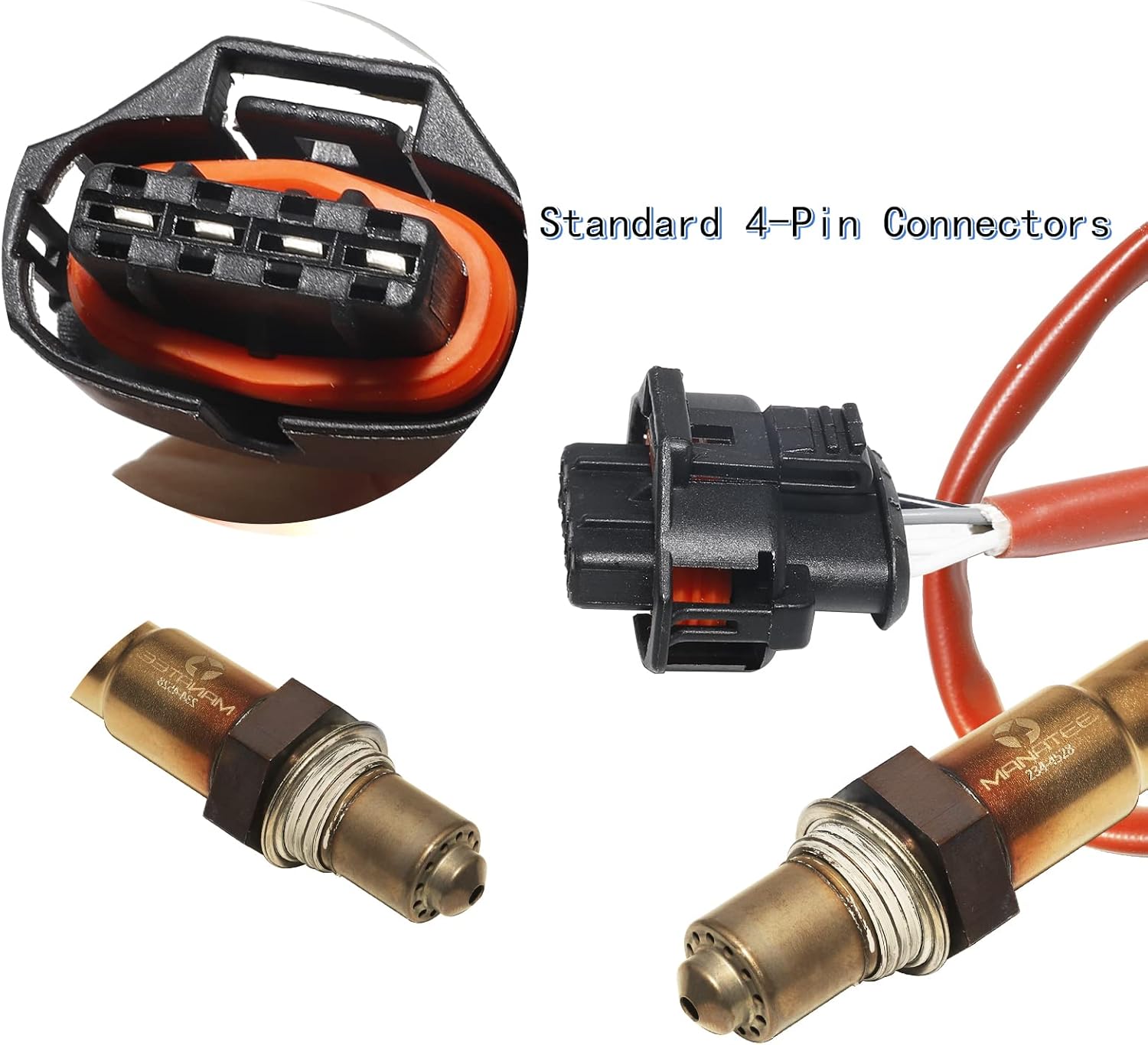 MANATEE 234-4528 213-4698 55572216 250-24612 Downstream Oxygen Sensor Compatible with Chevy Cruze Limited Sonic Trax,Heated Downstream Righ O2 02 Sensor (16.7 in, 234-4528)