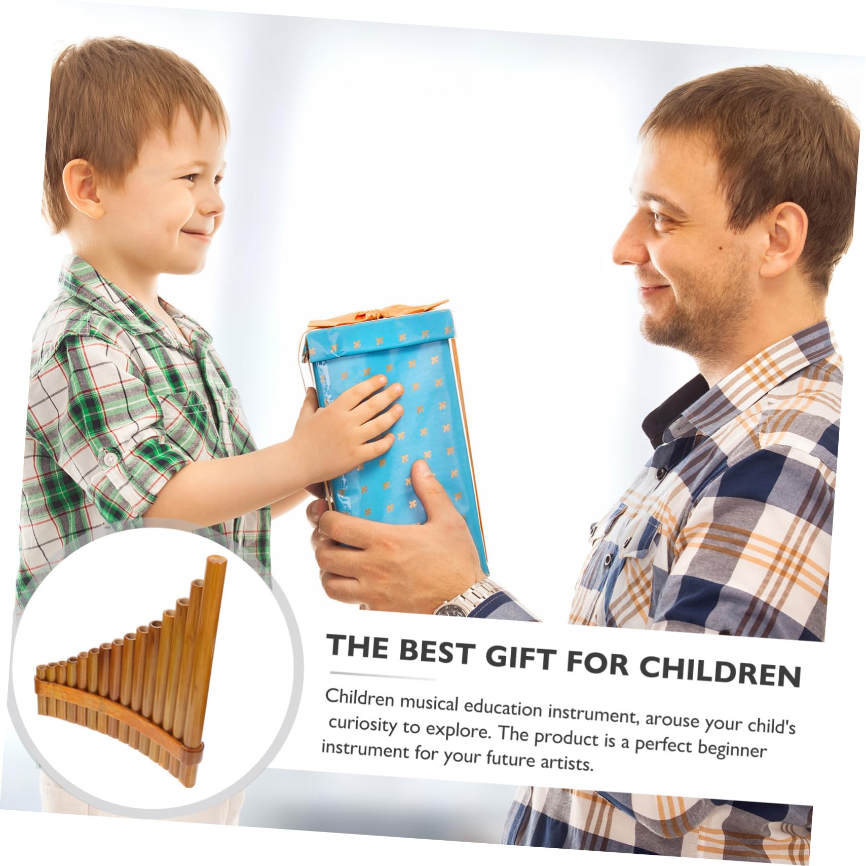 ifundom Professionelle Panflöte Aus Natürlichem Bambus Leichtes Tragbares Musikinstrument Für Anfänger Handgemacht Linkshändig Für Schüler Und Musikalische Früherziehung
