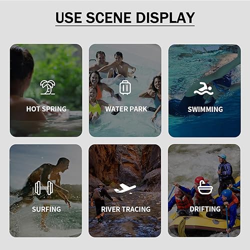 Miniatura 7 de Gafas de natación de marco grande con cubierta de nariz y funda, visión ancha HD anti niebla, gafas de natación con protección UV para adultos