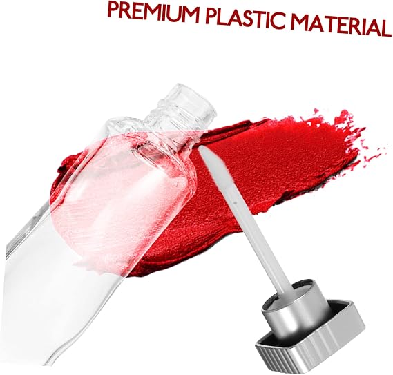 6pcs Mini Refillable Lip Gloss Tubes Plastic Containers Lightweight Empty Lip Gloss Bottles for Women Durable Cosmetic Tools for Easy Filling and Dispensing
