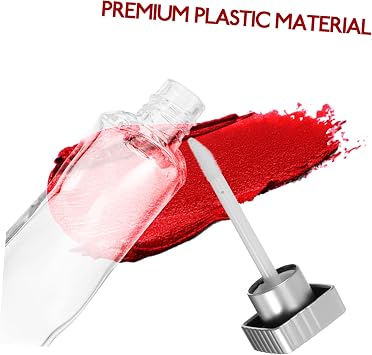 6pcs Mini Refillable Lip Gloss Tubes Plastic Containers Lightweight Empty Lip Gloss Bottles for Women Durable Cosmetic Tools for Easy Filling and Dispensing