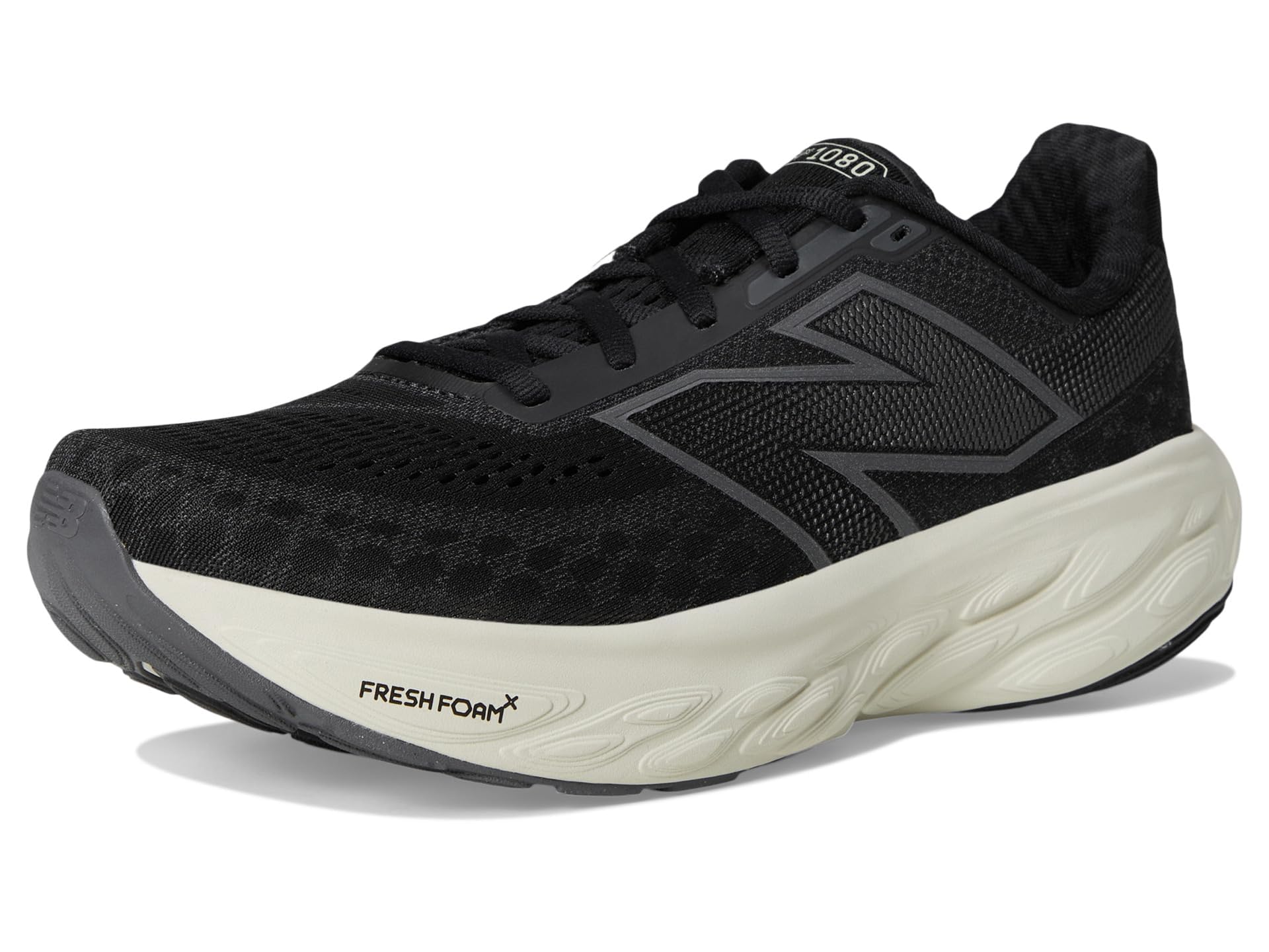 New Balance Fresh Foam X 1080 V14 - Tenis de Correr para Mujer, Negro/Phantom/Sal Marina., 39 EU