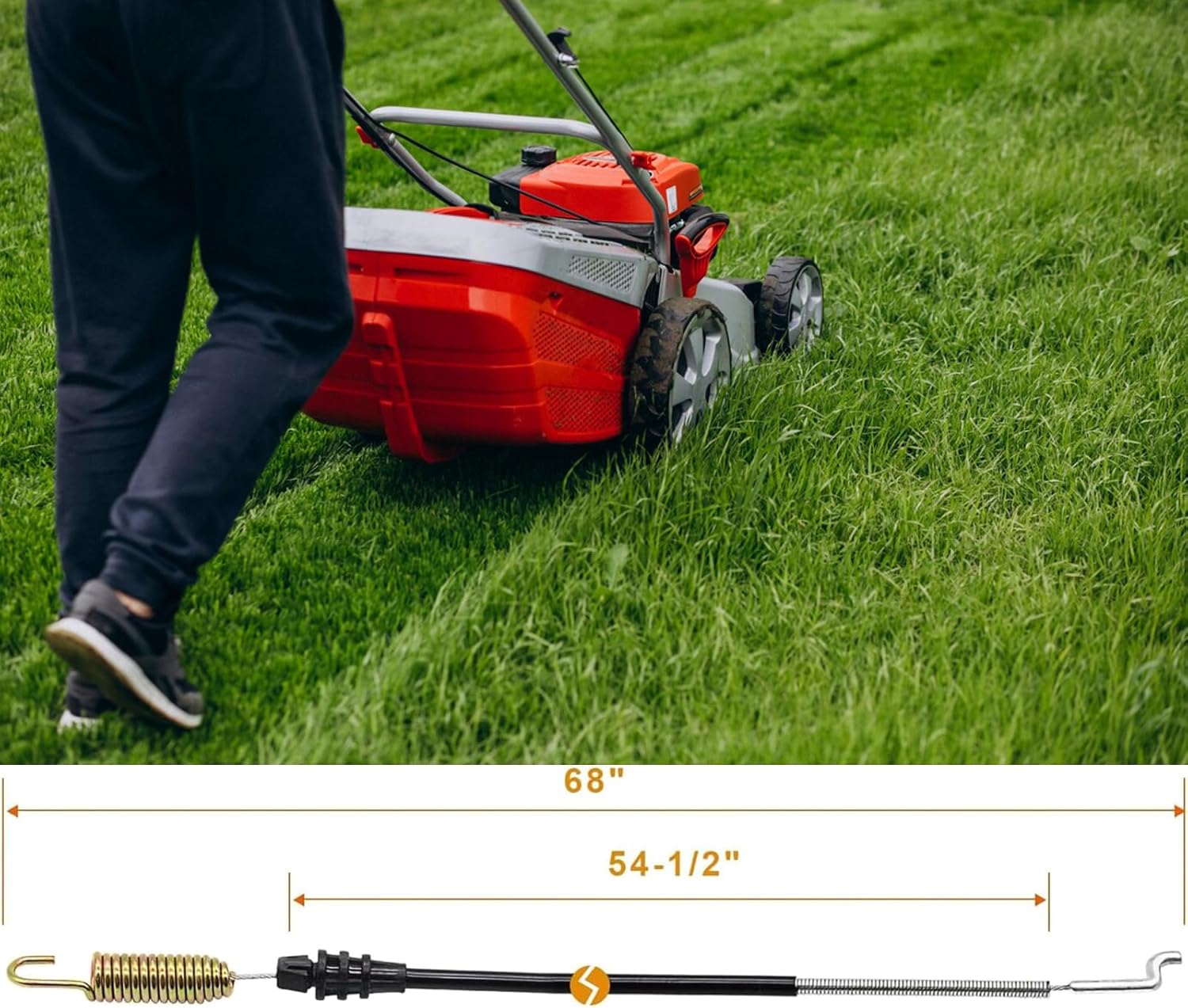 bizhala 105-1845 Traction Control Cable Fits for Toro 22" Recycler Front Wheel Drive Self Propelled Lawn Mowers 60-530 image 2 of 5 B0CZ96Z8CZ