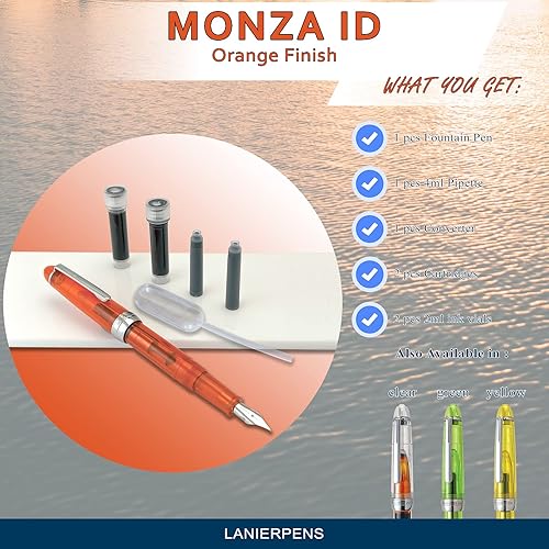 Miniatura 7 de Monteverde Monza ID Pluma Estilográfica - Naranja