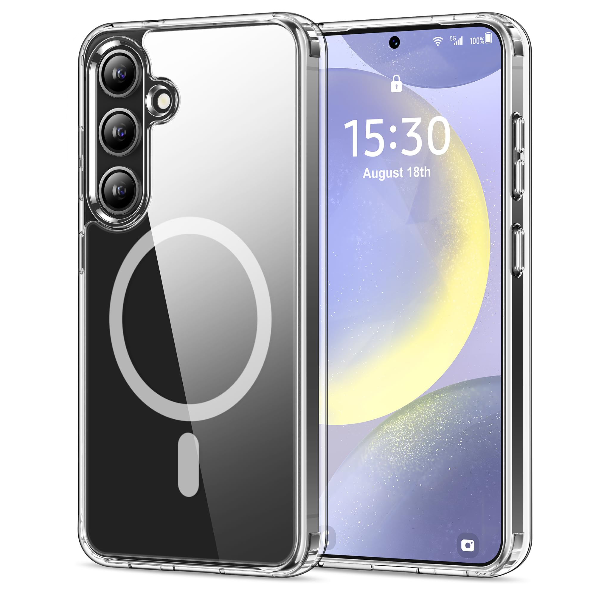 HOOMIL Transparent Magnetic for Galaxy S24