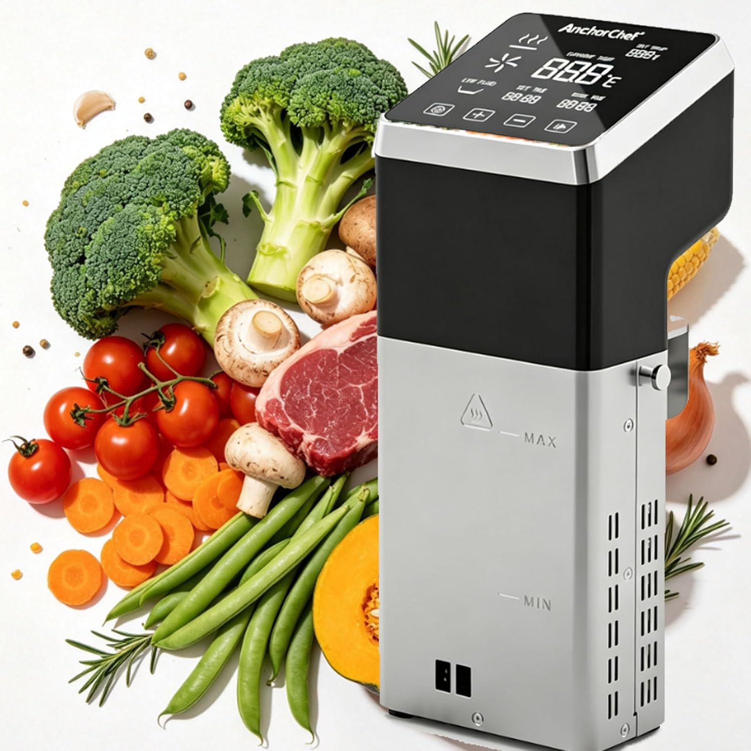Sous Vide Cooker, Immersion Circulator, with LCD Touchscreen