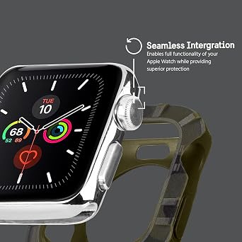 PELICAN - Protector Series - Bumper for 38-40mm Apple Watch Series 1/2/3/4/5 - Camo Green