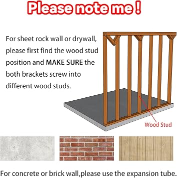 MM MELISEN Walnut 24x16 Wall Mounted Folding Table